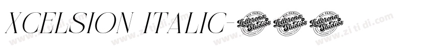 Xcelsion Italic字体转换
